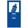 Magneetsticker PMD/PMC | Afvalscheiding | Blauw