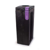 Original Statiegeld met open deksel 70L | Bonton  | Afvalscheiding | Zwart/Paars