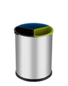 Ronde Afvalscheidingsbak Open Top 3x3,5L | V-Part | Afvalscheiding | Mat Rvs