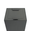 Top met klepdeksel voor modulaire afvalscheidingsunit 90L | V-Part | Donkergrijs