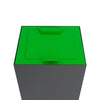 Top met klepdeksel voor modulaire afvalscheidingsunit 90L | V-Part | Groen