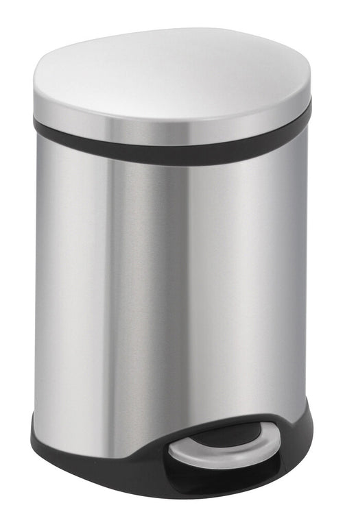 Shell Bin pedaalemmer 6L | EKO | Soft-close | Mat Rvs afbeelding 1