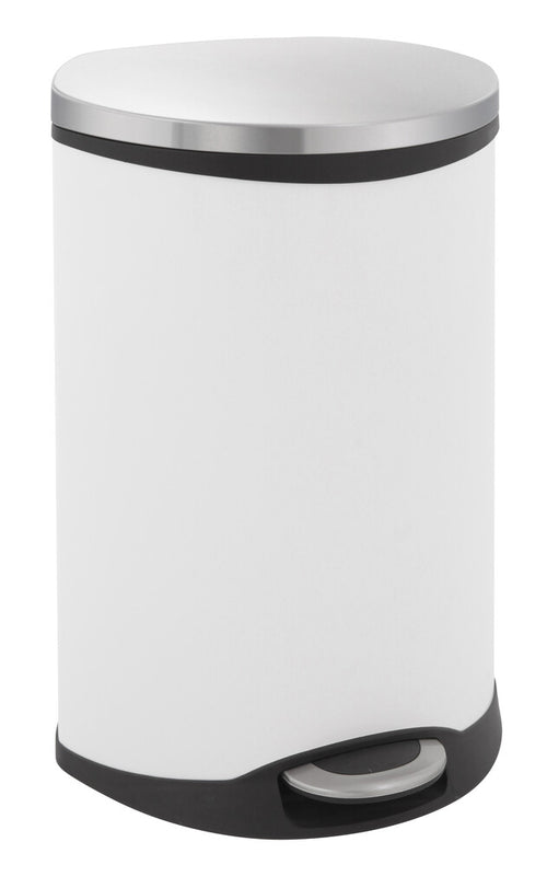 Shell Bin pedaalemmer 50L | EKO  | Soft-close | Mat Rvs/Wit afbeelding 1