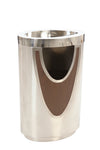 Design afvalbak | V-Part  | Mat Rvs/Rvs