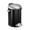 Belle Deluxe pedaalemmer 3L | EKOglanzend | Soft-close | Mat Rvs/Zwart Glanzend