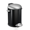 Belle Deluxe pedaalemmer 5L | EKOglanzend | Soft-close | Mat Rvs/Zwart Glanzend