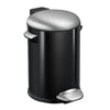 Belle Deluxe pedaalemmer 20L | EKOglanzend | Soft-close | Mat Rvs/Zwart Glanzend