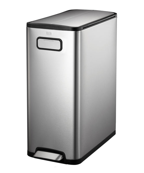 Ecofly pedaalemmer 20+20L | EKO | Afvalscheiding | Soft-close | Mat Rvs afbeelding 1