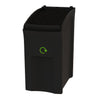 Mini Envirobin 55L | V-Part | Afvalscheiding | Zwart