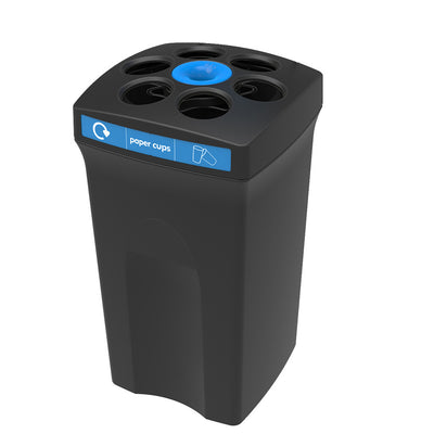 EnvirocupXL paper cups | V-Part  | Afvalscheiding | Zwart/Blauw
