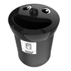 Smiley Face Bin General Waste 52L | V-Part | Afvalscheiding | Zwart