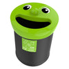 Smiley Face Bin Mixed recycling 52L | V-Part  | Afvalscheiding | Zwart/Lime
