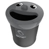 Smiley Face Bin Aluminium Cans 52L | V-Part  | Afvalscheiding | Grijs/Zwart