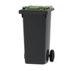 Mini-container 120L  | Buitengebruik | Grijs/Groen