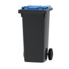 Mini-container 120L  | Buitengebruik | Grijs/Blauw