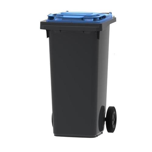 Mini-container 120L  | Buitengebruik | Grijs/Blauw afbeelding 1