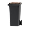 Mini-container 120L  | Buitengebruik | Grijs/Bruin
