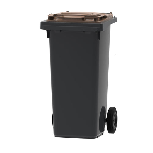 Mini-container 120L  | Buitengebruik | Grijs/Bruin afbeelding 1