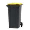 Mini-container 240L  | Buitengebruik | Grijs/Geel