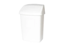 Afvalbakken met tuimeldeksel 10L | Rubbermaid | Wit