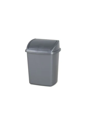 Afvalbak met Swing deksel 8L | Grijs