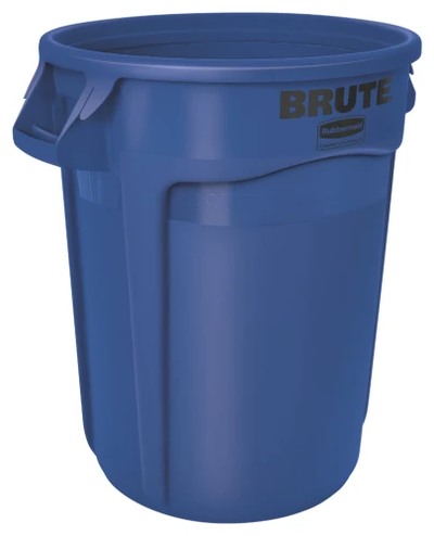 Ronde Brute container 121L | Rubbermaid | Blauw